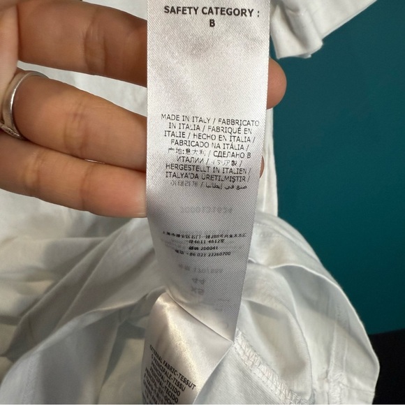 Jimmy Choo White Short Sleeve Tee - Picture 6 of 11